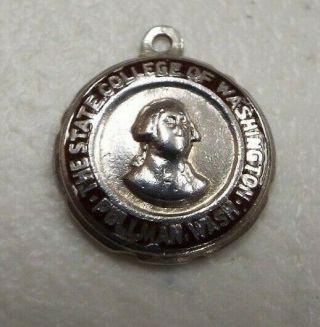 Vintage The State College Of Washington Pullman,  Wash.  Sterling Silver Charm