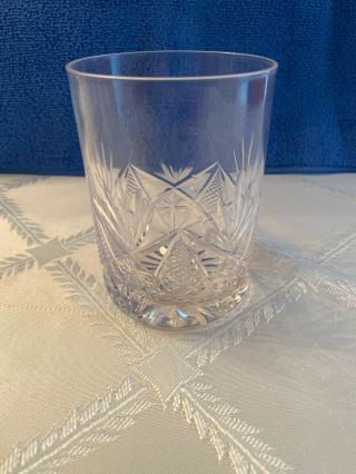 American Brilliant Cut Glass Set Of 6 Antique Tumblers,  4 Inch