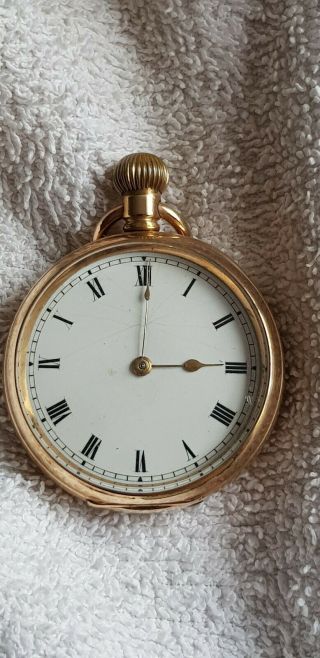 Antique American Waltham Gold Plated Pocket Watch