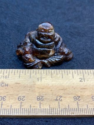 Carved Unknown Gemstone Buddha Figure - 26.  7 Grams - Vintage Estate Find 3