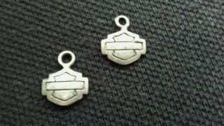 Harley Davidson Sterling Silver Charms (made By Mod)