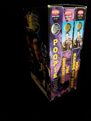Mystery Science Theater 3000 Vhs 3 Tapes Box Vintage 1997 And Form Mst3k Poopie