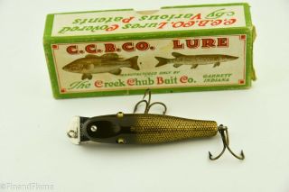 Vintage Creek Chub Baby Pikie Minnow Antique Fishing Lure Correct Box JJ19 3