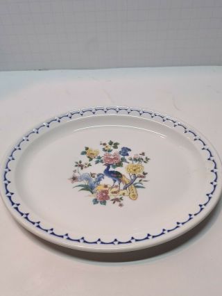 Railroad China - Chicago Milwaukee Road Peacock Pattern - Oval Plate