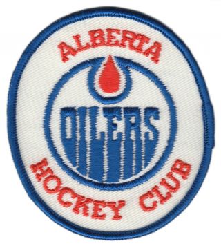 1972 - 73 Alberta Oilers Wha Hockey Vintage 3.  5 " Defunct Team Patch