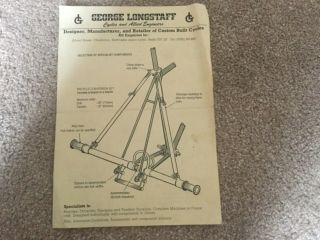 George Longstaff 4 Page Leaflet,  Special Products