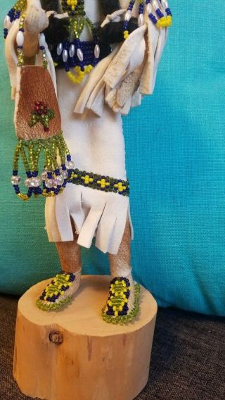 Antique Woman Shoshone Doll Leather/Beaded 30 ' s Native American Indian 3