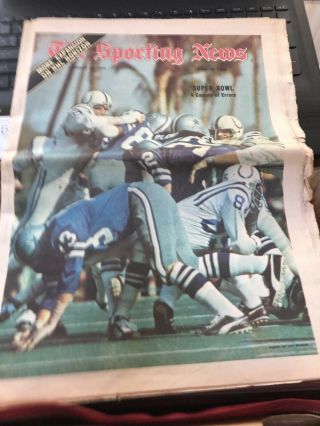 January 30,  1971 - The Sporting News - Bowl V Cowboys & Colts