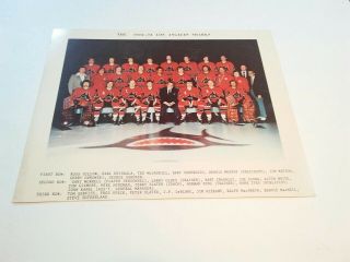 1972 - 73 Los Angeles Sharks Wha Hockey Team Issued Full Color Picture