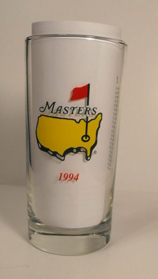 1994 Augusta National Masters Golf Tournament Commemorative Glass Tumbler 12 Oz