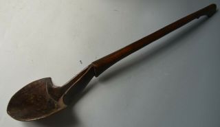 Long Antique Vintage Wood Spoon Tribal Folk Art