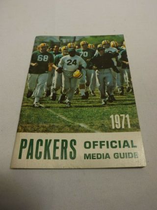 Vintage 1971 Green Bay Packers Nfl Media Guide Press Book Bart Starr