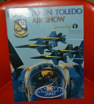 Food Town Toledo Oh Air Show 2002 Program Blue Angels Mopar T - 34 Sukhoi Su - 29