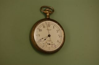 Antique 16 Size York Standard Watch Co.  Chronograph Pocket Watch