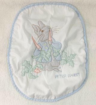B10 Vintage Quiltex Beatrix Potter Rabbit Baby Blanket Crib Nursery Plush