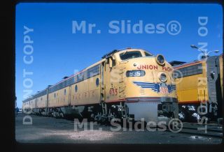 Slide Up Union Pacific E8a 935 & B & A Set Cheyenne Wy 1968