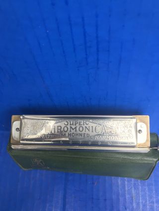 Vintage Hohner Chromonica/harmonica 270 With Case Made In Germany
