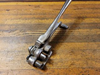 Vintage Tools Heavy Duty Ratcheting Strapping Banding Cutting Tool • Rigging ☆us
