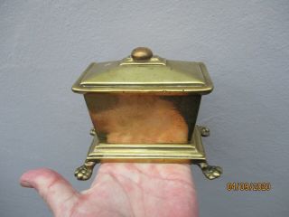 An 18th Century Solid Brass Tobacco Box C1750