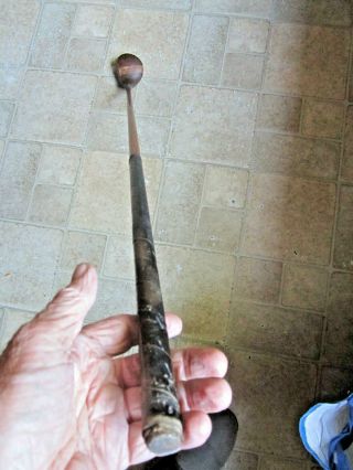 OLD ANTIQUE ABE MITCHELL 3 WOOD HICKORY SHAFTED GOLF CLUB ALL C1920 ' s 2