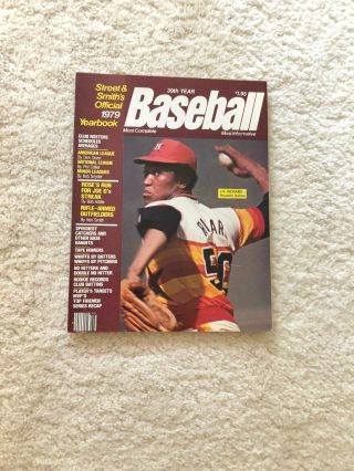 Street Smith Baseball Yearbook 1979 Jr Richard Houston Astros Pete Rose Joe D