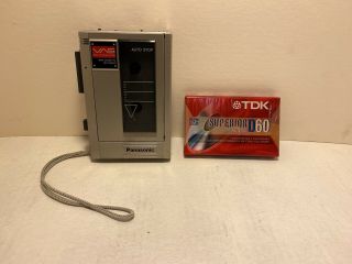 Vintage Panasonic Mini Cassette Tape Player/recorder Model Rq - 360