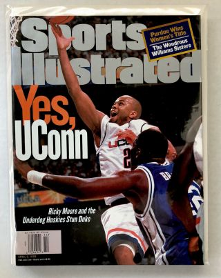 Sports Illustrated Ricky Moore Uconn Huskies April 5,  1999 No Label