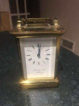 Vintage Garrard & Co London W1 Carriage Clock - Needs Servicing