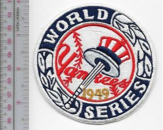 Baseball York Yankees Vs Brooklyn Dodgers 1949 World Series Promo Patch Sm