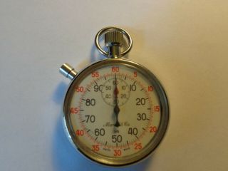 Vintage Marcel & Cie Pocket 1/5 Timer Swiss Made Stop Watch