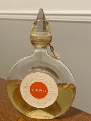 Vintage Shalimar Guerlain Eau De Cologne 3 Oz