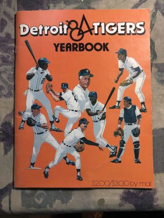 1984 Detroit Tigers Yearbook Sparky Jack Morris Alan Trammell Lou Whitaker