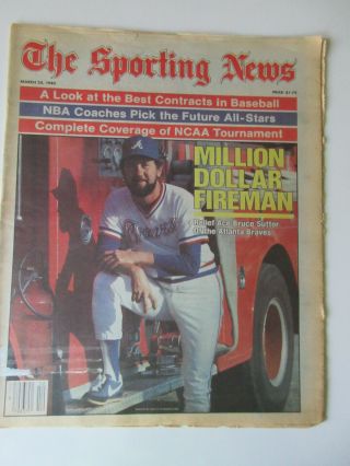 Bruce Sutter The Sporting News March 25,  1985 Atlanta Braves