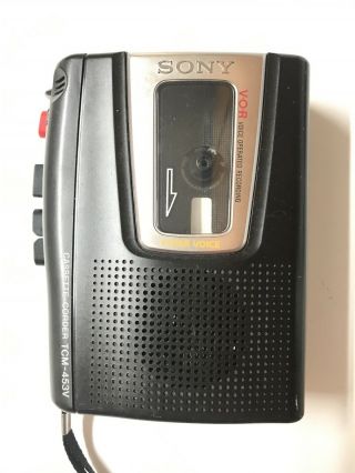 Vintage Sony Cassette Corder Vor Tcm 453v Voice Operated Recorder U1