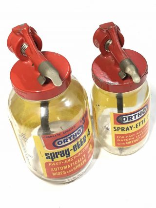 Vintage Ortho Spray - Ette 4 & 2 Hose Nozzle Lawn Garden Sprayer.