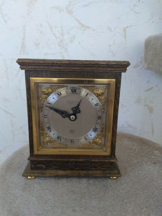 8 Day Elliott Movement Mantle Clock By J.  W.  Benson Ltd London