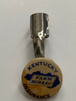 Vintage Advertising Kentucky Farm Bureau Insurance Pencil Clip