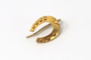 A Antique Victorian 15ct Yellow Gold Hw Horse Shoe Odd Earring 23164