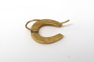 A Antique Victorian 15ct Yellow Gold HW Horse Shoe Odd Earring 23164 2