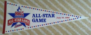 1985 Mlb All Star Game Minnesota Twins Metrodome Full Size Mlb Baseball Pennant