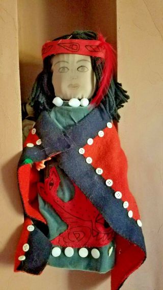 Antique Northwest Coast Doll Native American Indian