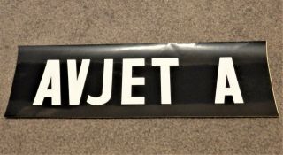 Vintage Aviation AVJET A DECAL - N.  O.  S.  - 12 