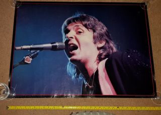 Paul Mccartney (wings) On Stage - Vintage Poster / Affiche (1976)