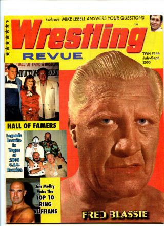 Wrestling Revue 144 Fred Blassie Gust Karras Dr.  X Mike Lebell Cac 2003