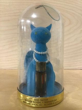 Max Factor Golden Woods Sophisti - Cat Perfume - Vintage Colletible