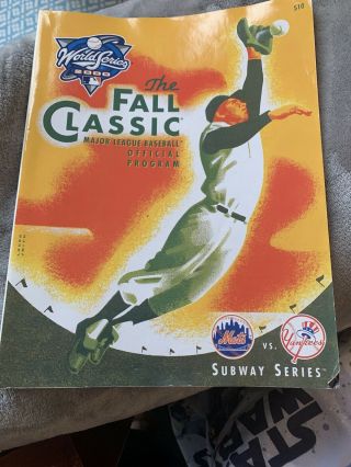 2000 World Series Baseball Program - York Mets Vs.  York Yankees (inv002)