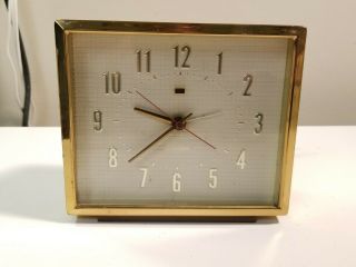 Vintage Ge General Electric Telechron Alarm Clock - Model 7hb204 Retro.