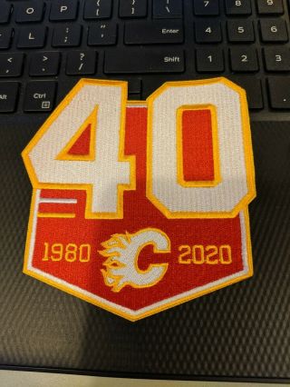 Calgary Flames 40th Anniversary Patch