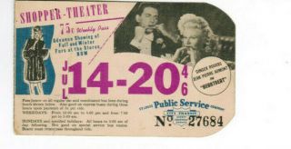 St Louis Missouri Transit Ticket Pass July 14 - 20 1946 Ginger Rogers Aumont