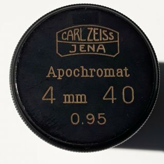 Vintage Carl Zeiss Jena Apochromat Case Box Empty